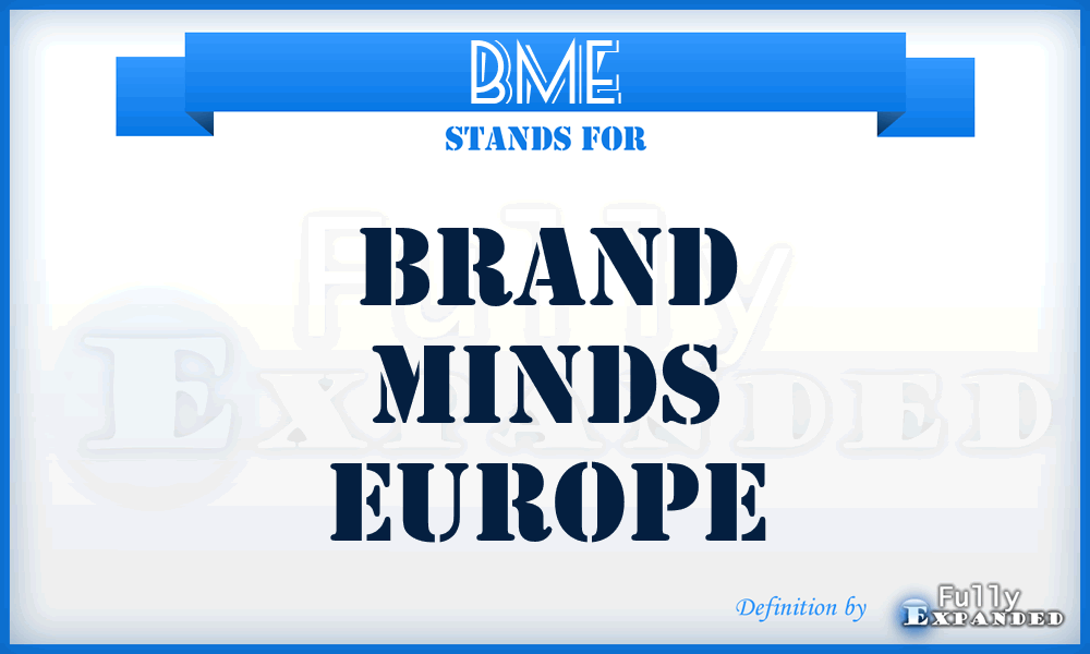 BME - Brand Minds Europe