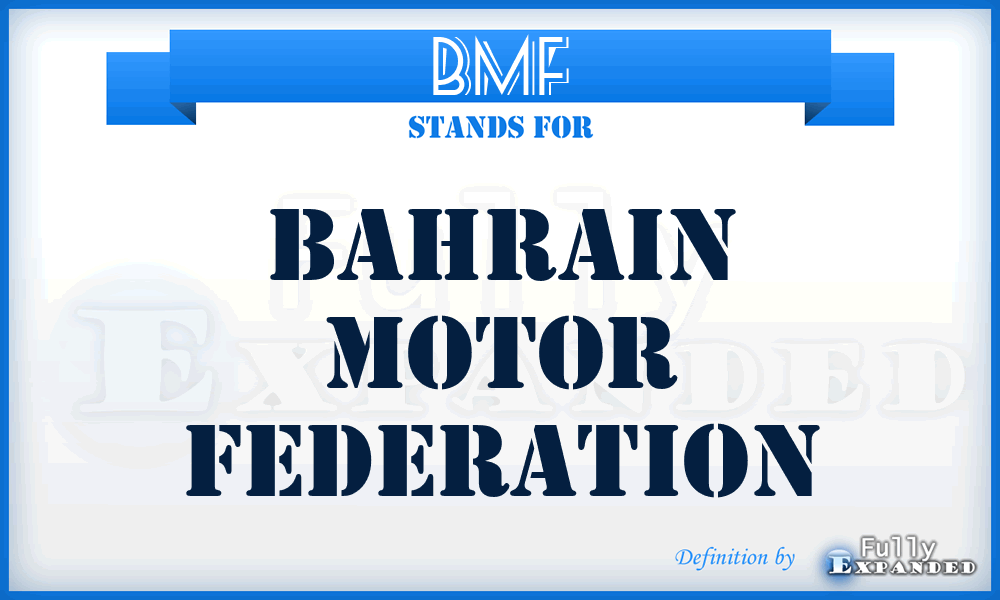 BMF - Bahrain Motor Federation