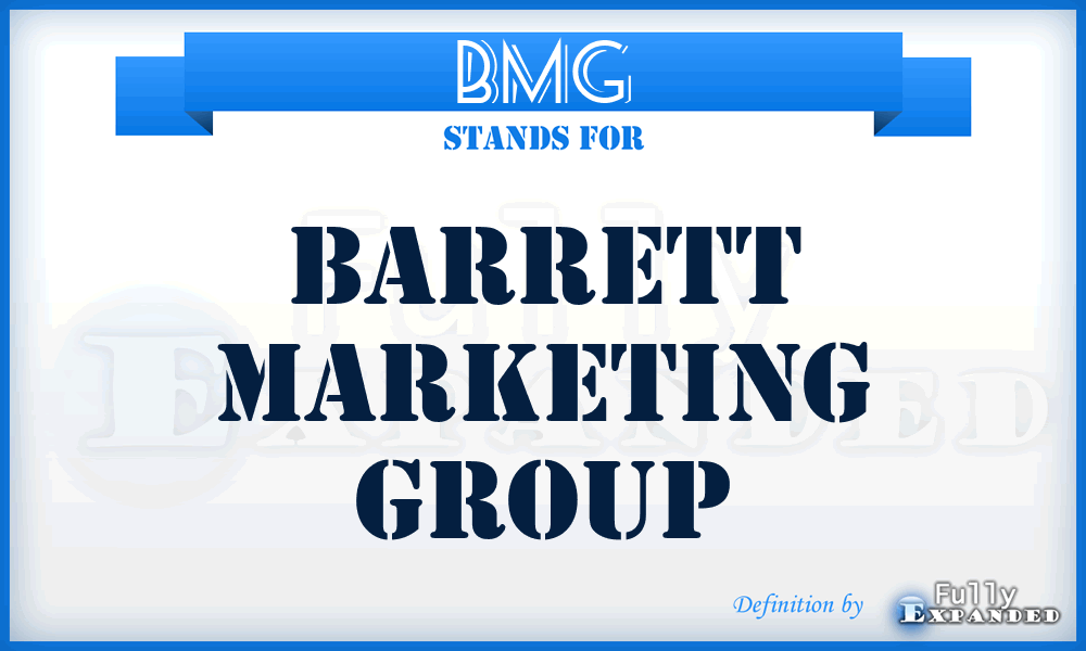 BMG - Barrett Marketing Group