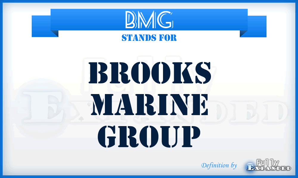 BMG - Brooks Marine Group