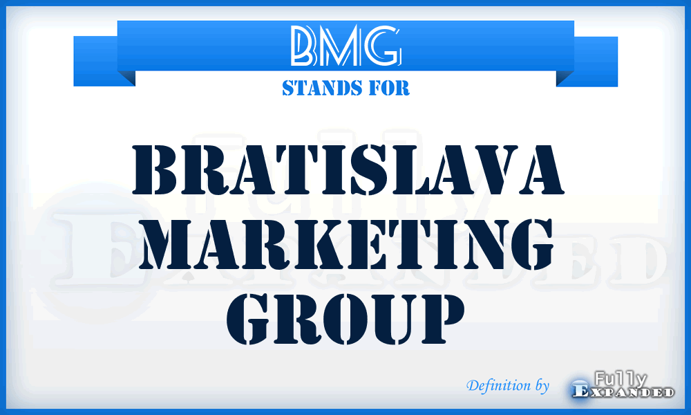 BMG - Bratislava Marketing Group