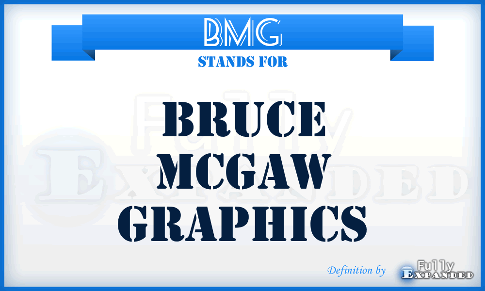 BMG - Bruce Mcgaw Graphics