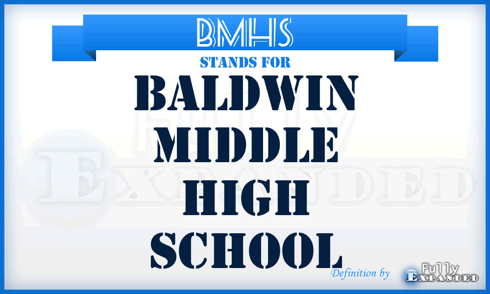 BMHS - Baldwin Middle High School