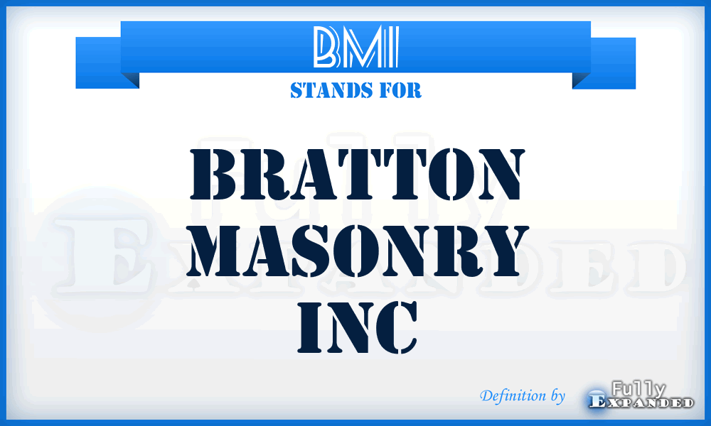 BMI - Bratton Masonry Inc