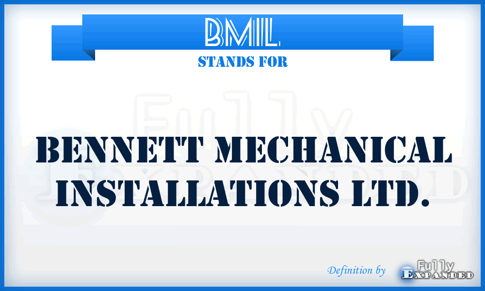 BMIL - Bennett Mechanical Installations Ltd.