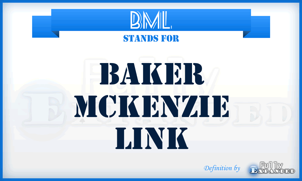 BML - Baker Mckenzie Link