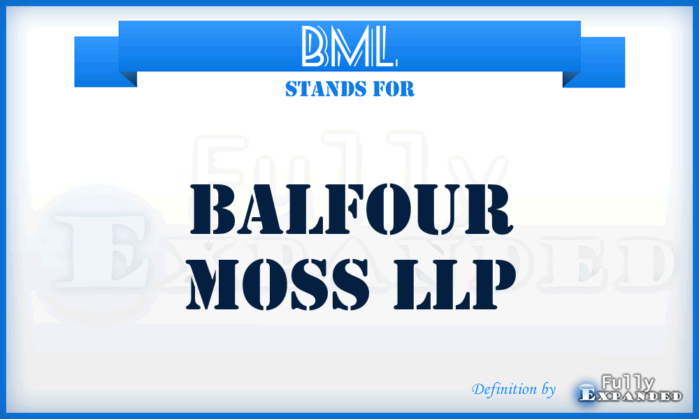 BML - Balfour Moss LLP