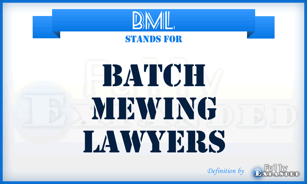 BML - Batch Mewing Lawyers