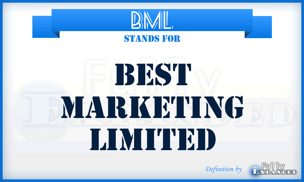 BML - Best Marketing Limited