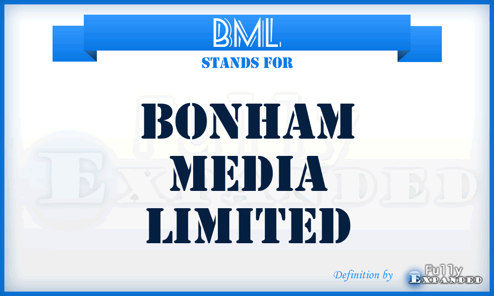 BML - Bonham Media Limited