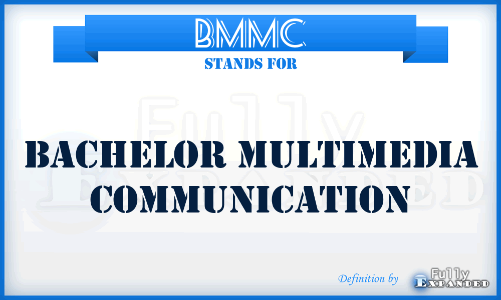 BMMC - Bachelor Multimedia Communication