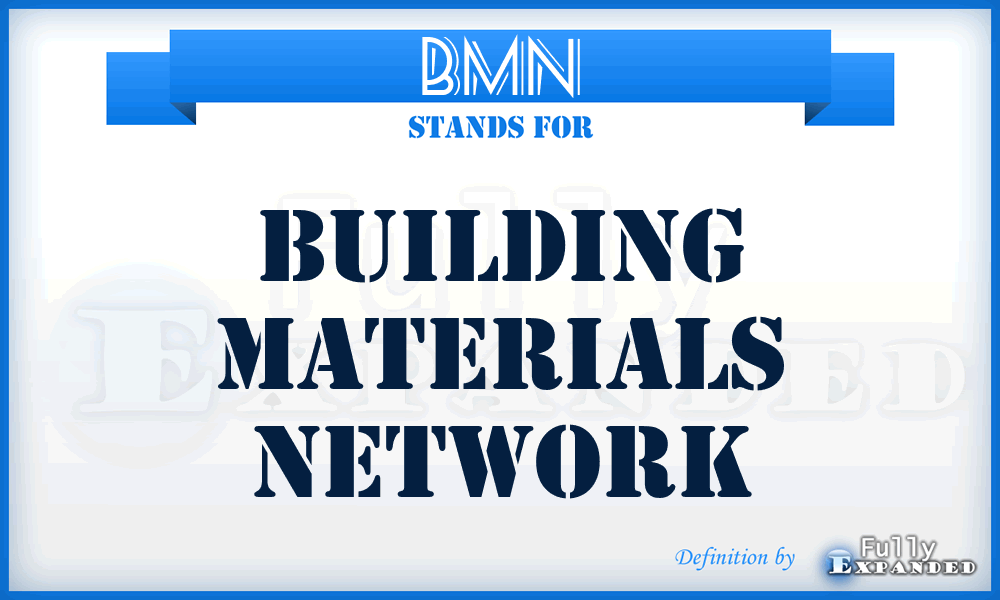BMN - Building Materials Network