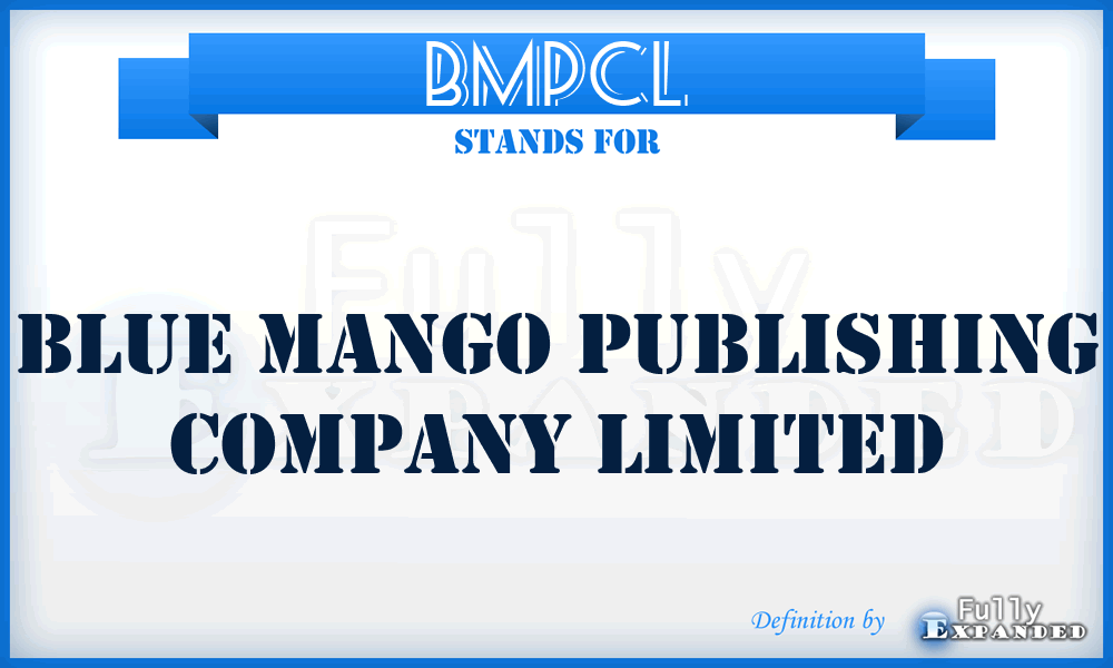 BMPCL - Blue Mango Publishing Company Limited