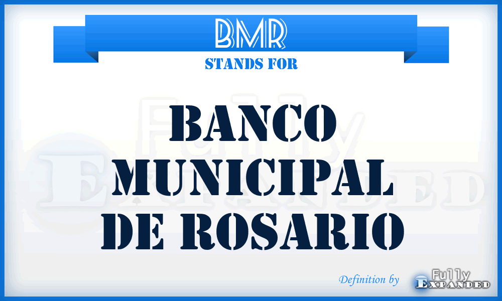 BMR - Banco Municipal de Rosario