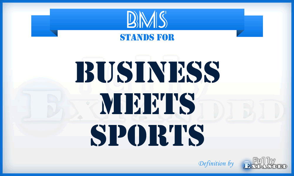 BMS - Business Meets Sports