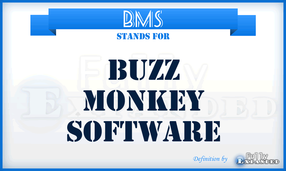 BMS - Buzz Monkey Software