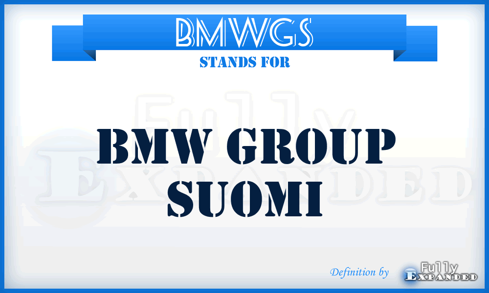 BMWGS - BMW Group Suomi
