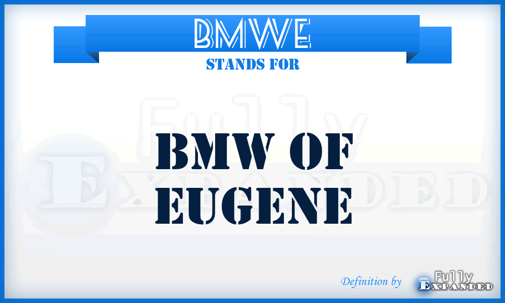 BMWE - BMW of Eugene