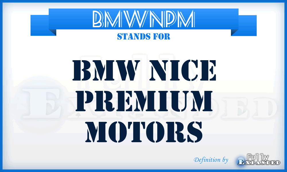 BMWNPM - BMW Nice Premium Motors