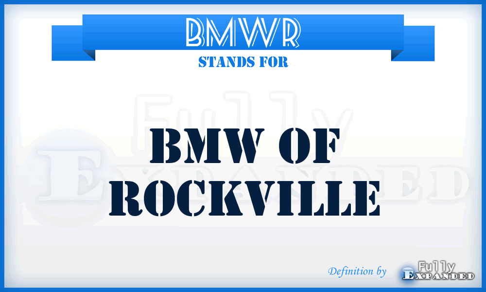 BMWR - BMW of Rockville