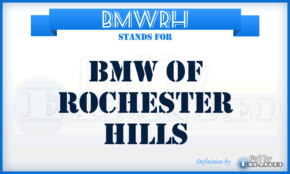 BMWRH - BMW of Rochester Hills