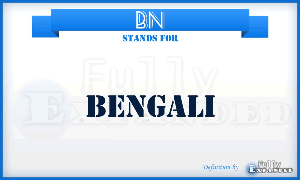 BN - Bengali