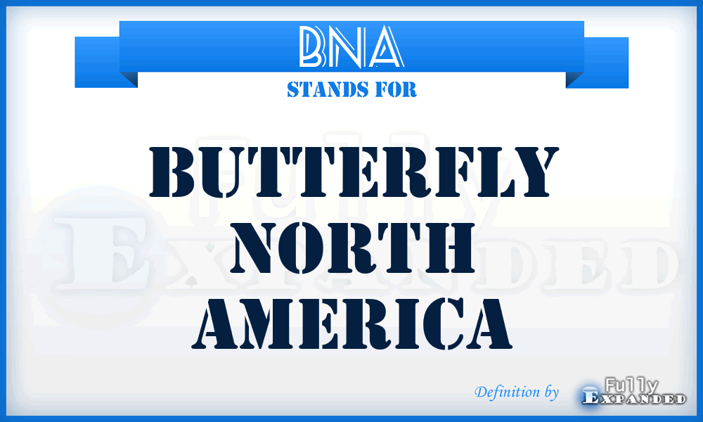 BNA - Butterfly North America