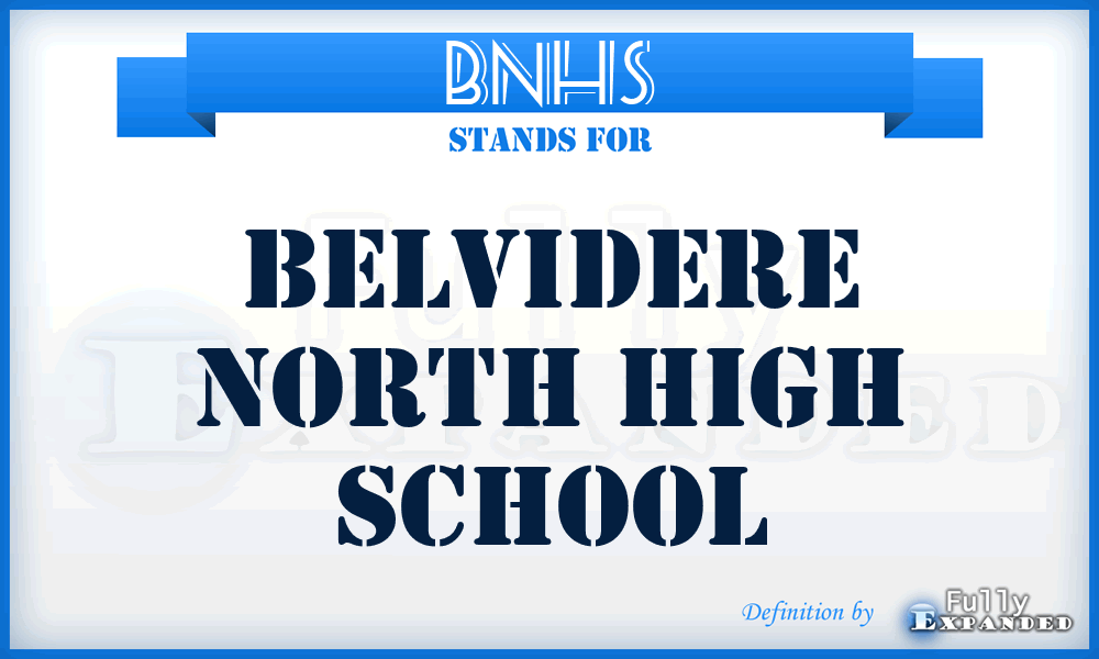 BNHS - Belvidere North High School