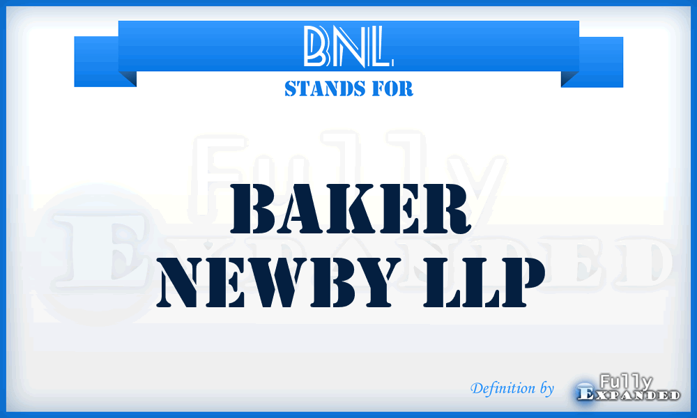 BNL - Baker Newby LLP