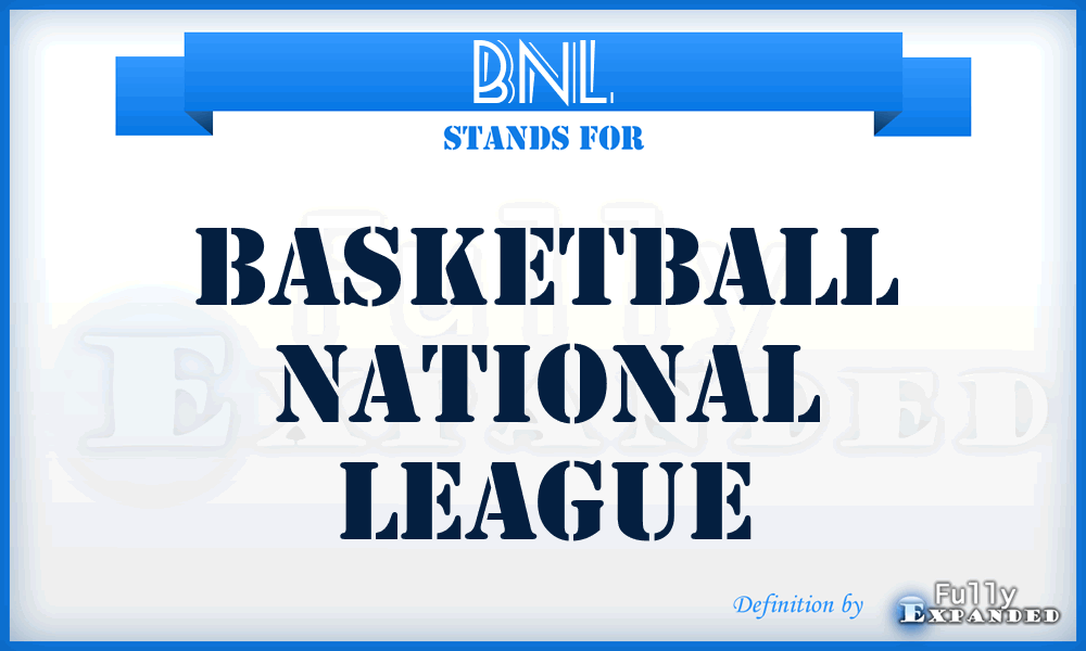 BNL - Basketball National League