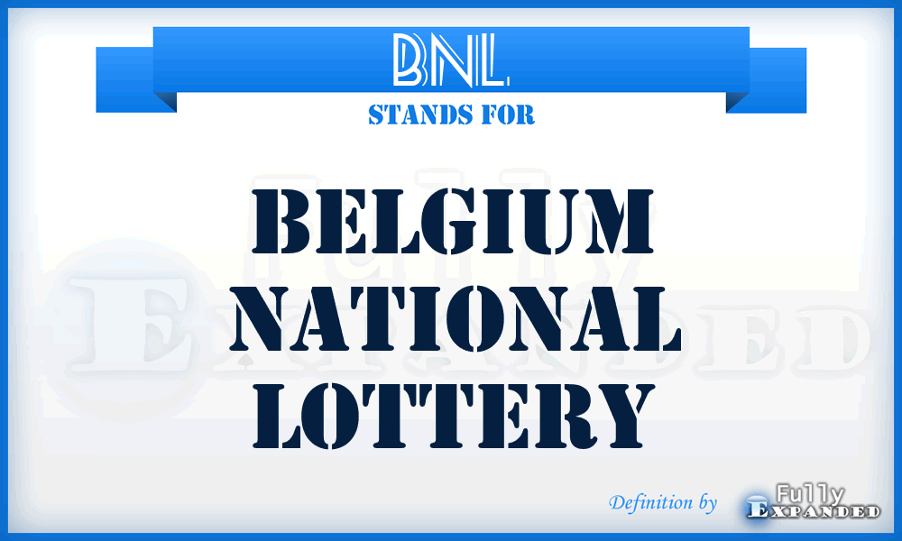 BNL - Belgium National Lottery