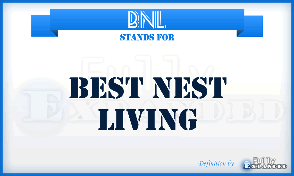 BNL - Best Nest Living