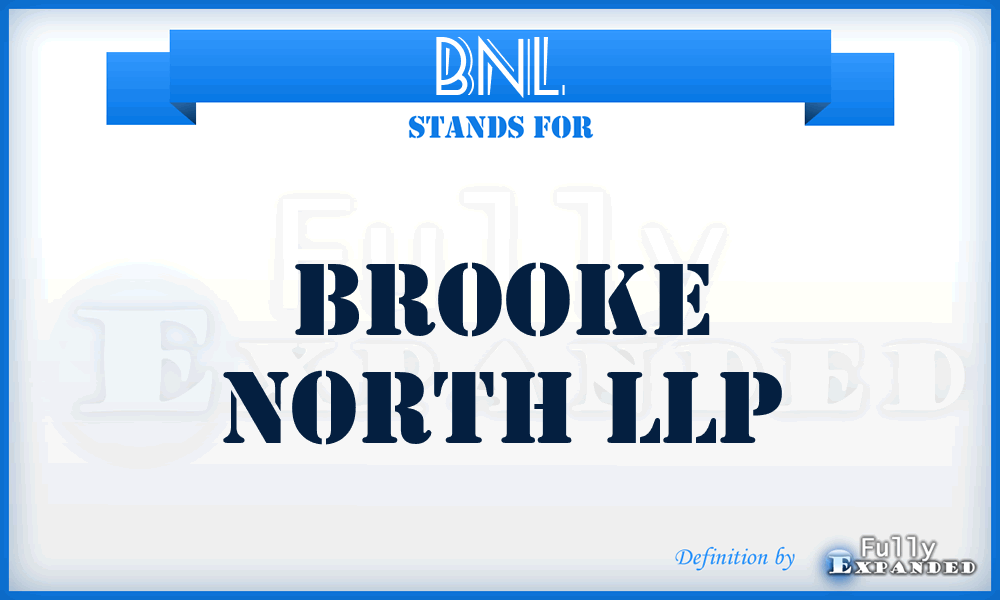 BNL - Brooke North LLP
