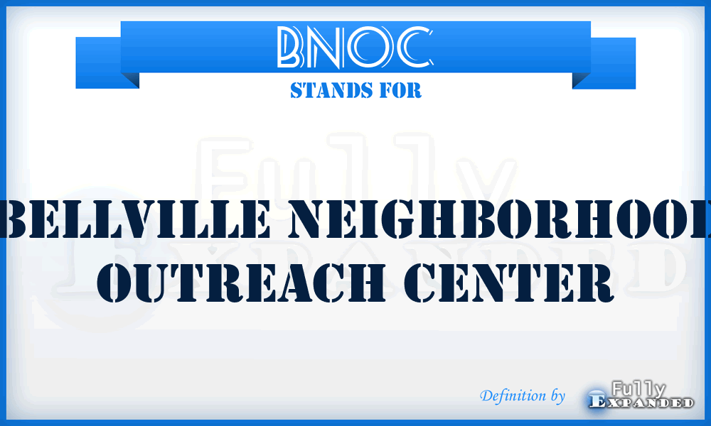 BNOC - Bellville Neighborhood Outreach Center