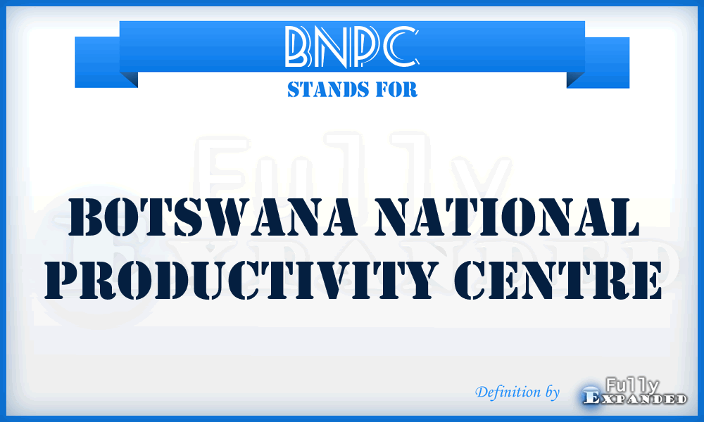 BNPC - Botswana National Productivity Centre