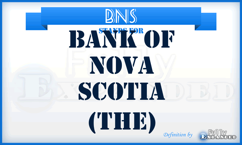 BNS - Bank of Nova Scotia (The)