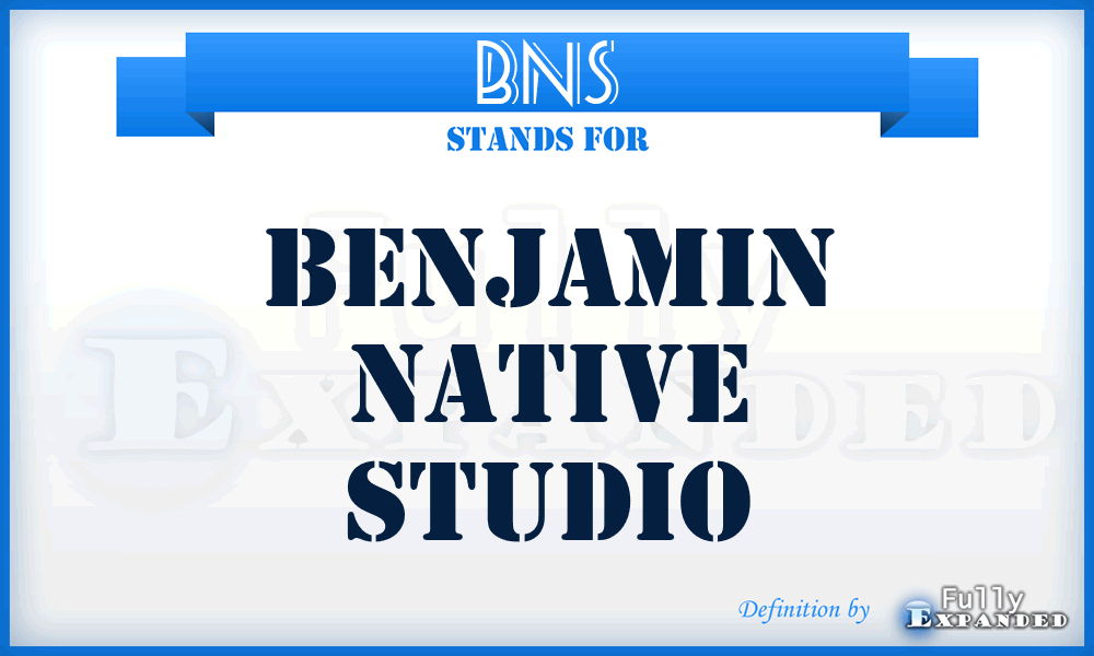 BNS - Benjamin Native Studio
