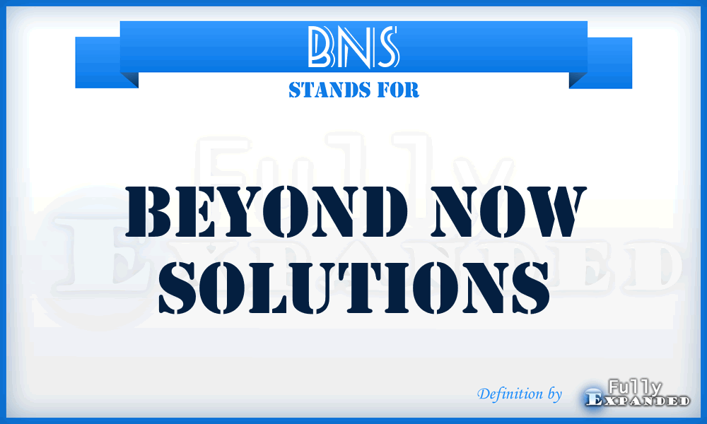 BNS - Beyond Now Solutions