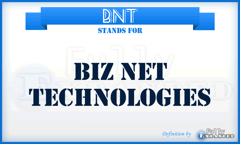 BNT - Biz Net Technologies