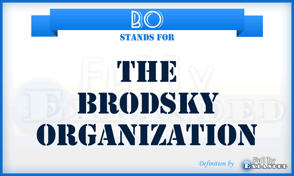 BO - The Brodsky Organization