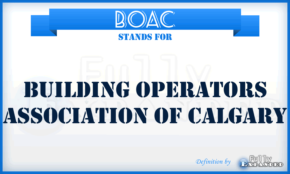 BOAC - Building Operators Association of Calgary