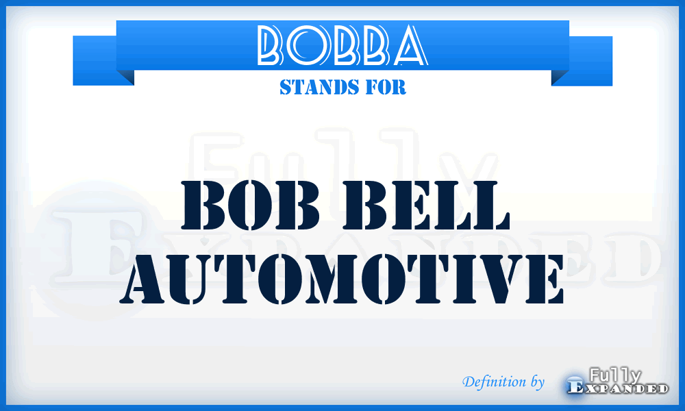 BOBBA - BOB Bell Automotive