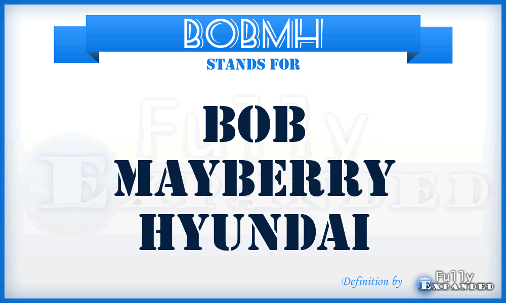 BOBMH - BOB Mayberry Hyundai