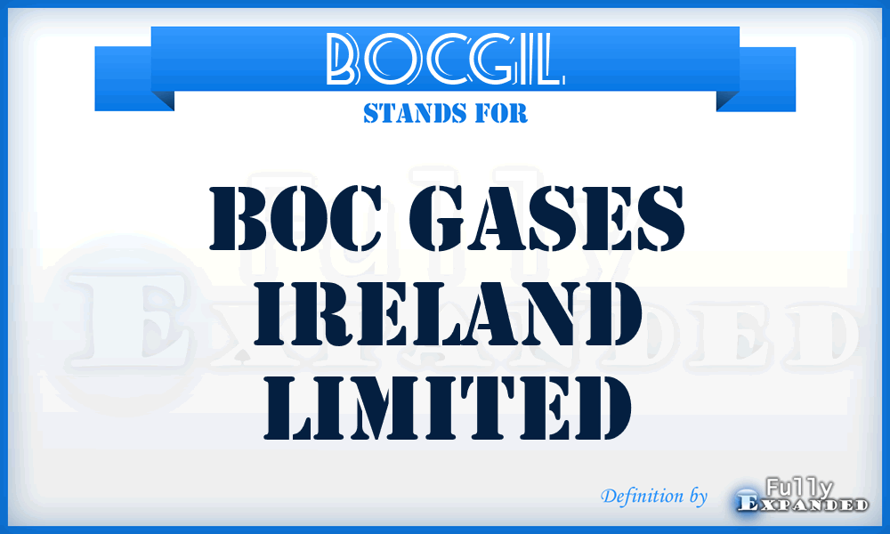 BOCGIL - BOC Gases Ireland Limited