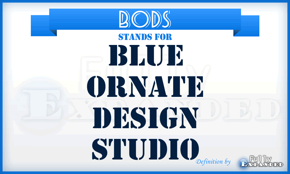 BODS - Blue Ornate Design Studio