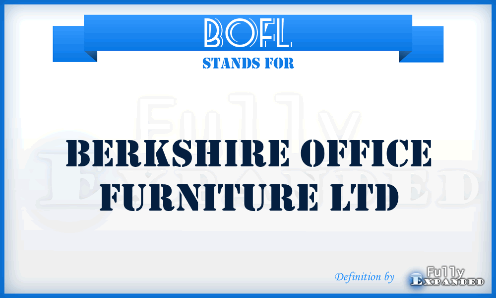 BOFL - Berkshire Office Furniture Ltd