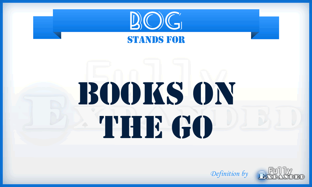 BOG - Books On the Go