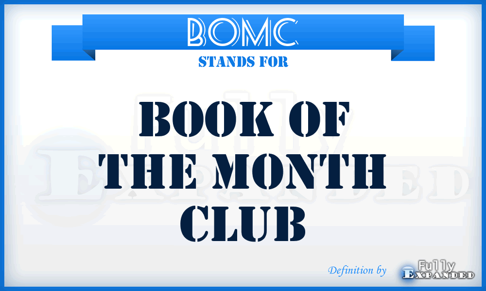BOMC - Book Of the Month Club