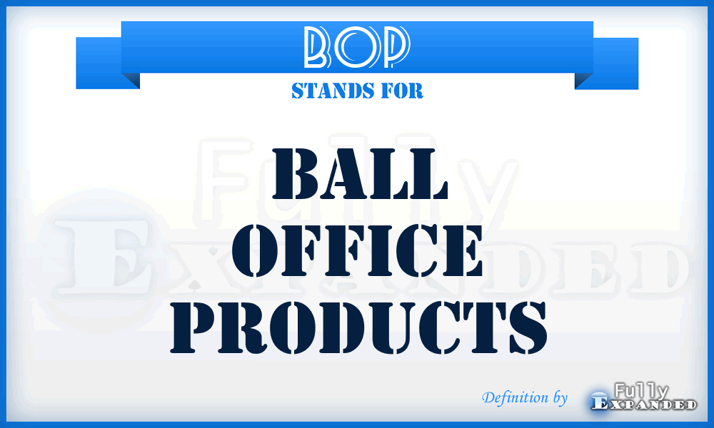 BOP - Ball Office Products