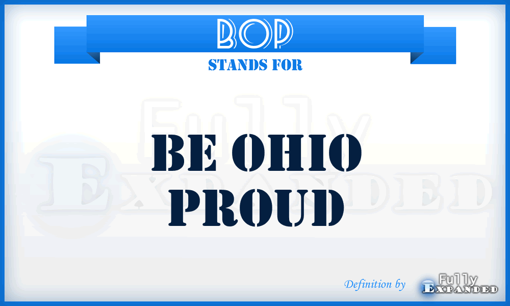 BOP - Be Ohio Proud